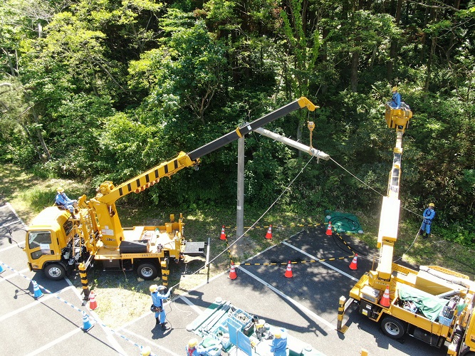 南部3支社による非常災害復旧訓練を実施、有事に備え日々訓練・連携！