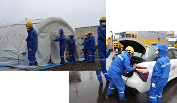 大規模化・激甚化する自然災害に高い組織力で迅速に対応