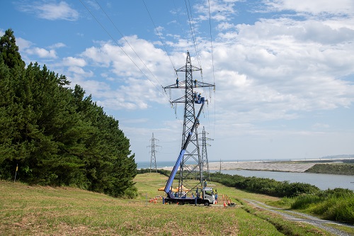 【番外編】66kV鉄塔での訓練の様子 イメージ