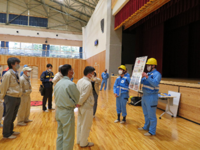 ドローンの飛行訓練ならびに映像伝送訓練もあわせて実施1