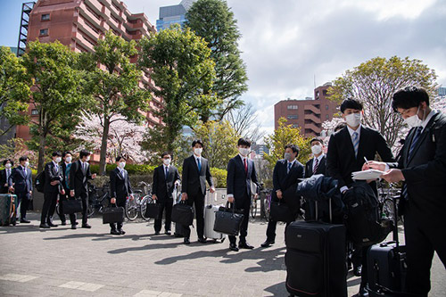 当日の新入社員の皆さんの様子です イメージ1