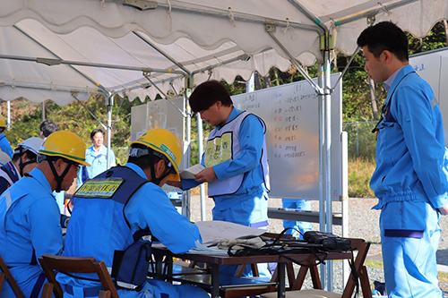 一連の作業を行い、連絡方法や統一仕様の機材や工法を確認・検証 イメージ1
