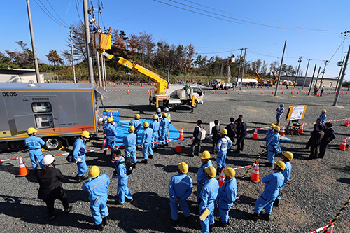 一連の作業を行い、連絡方法や統一仕様の機材や工法を確認・検証 イメージ11