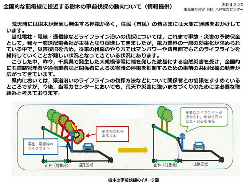 共同事前伐採を通じて地域に貢献！ イメージ1