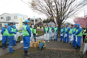 蔵のまち喜多方桜ウォーク2018清掃活動
