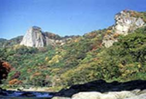 馬仙峡「男神岩」、「女神岩」