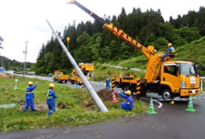 配電技能訓練の様子