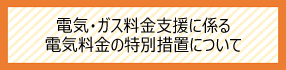 電気・ガス料金支援に係る電気料金の特別措置について